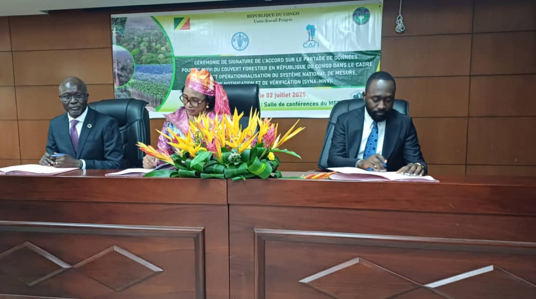 Signature de l’accord de partage des données